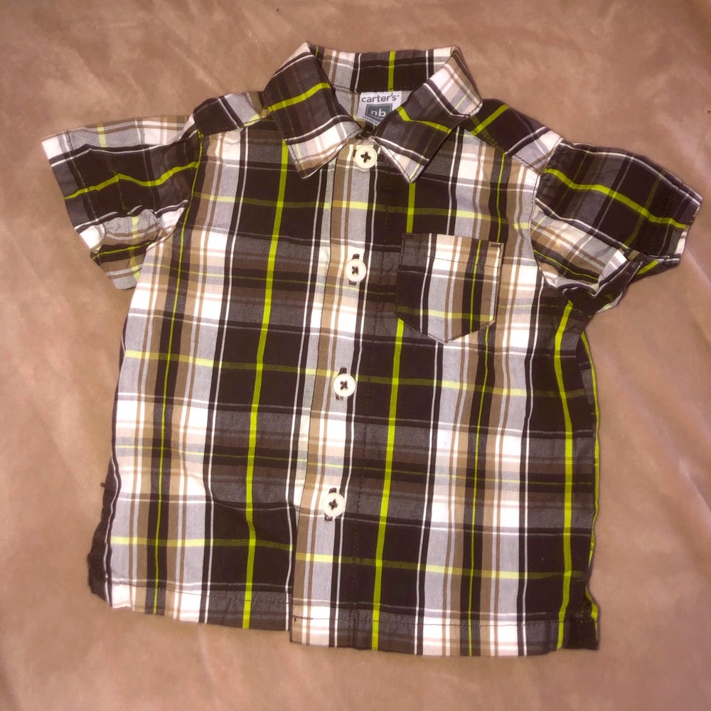 Newborn button down shirt